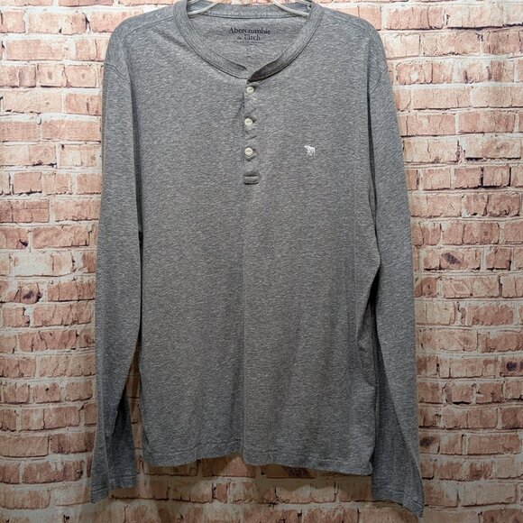 Abercrombie & Fitch Muscle Long Sleeve Tee T-Shirt Size XL - Picture 1 of 11